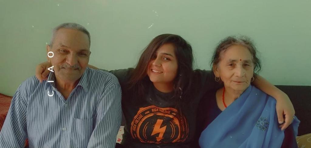 Divya Dhyani with her Family