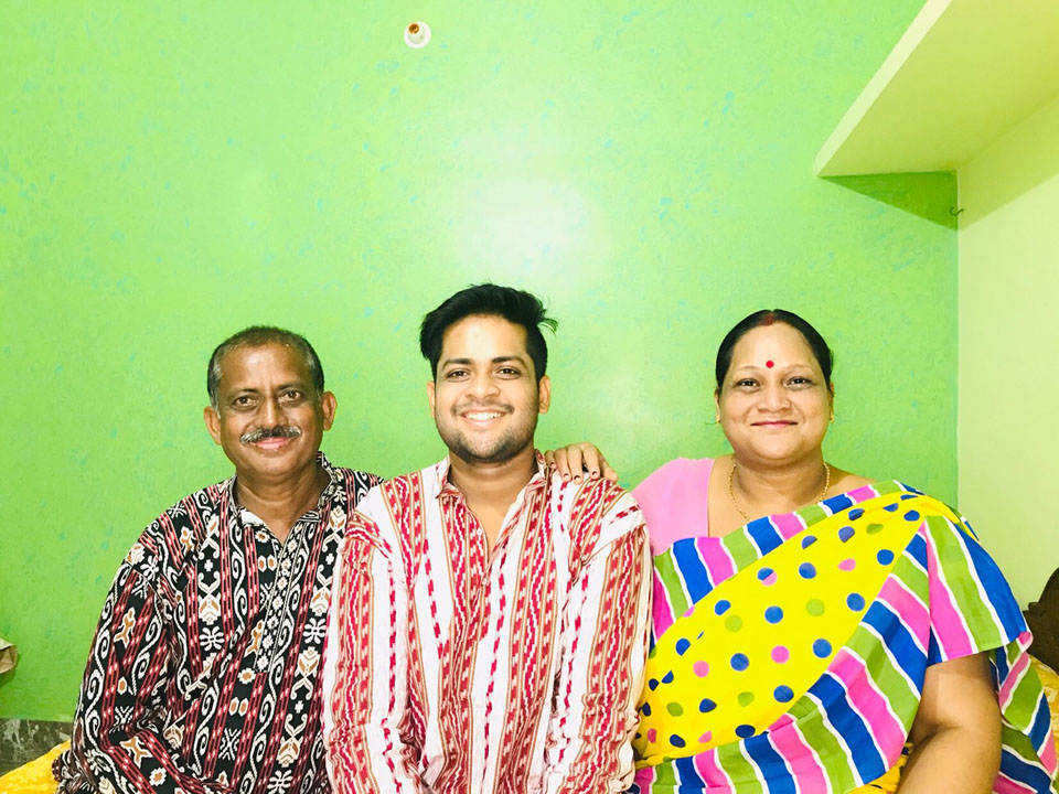 Mr. Swabhi with his Parents