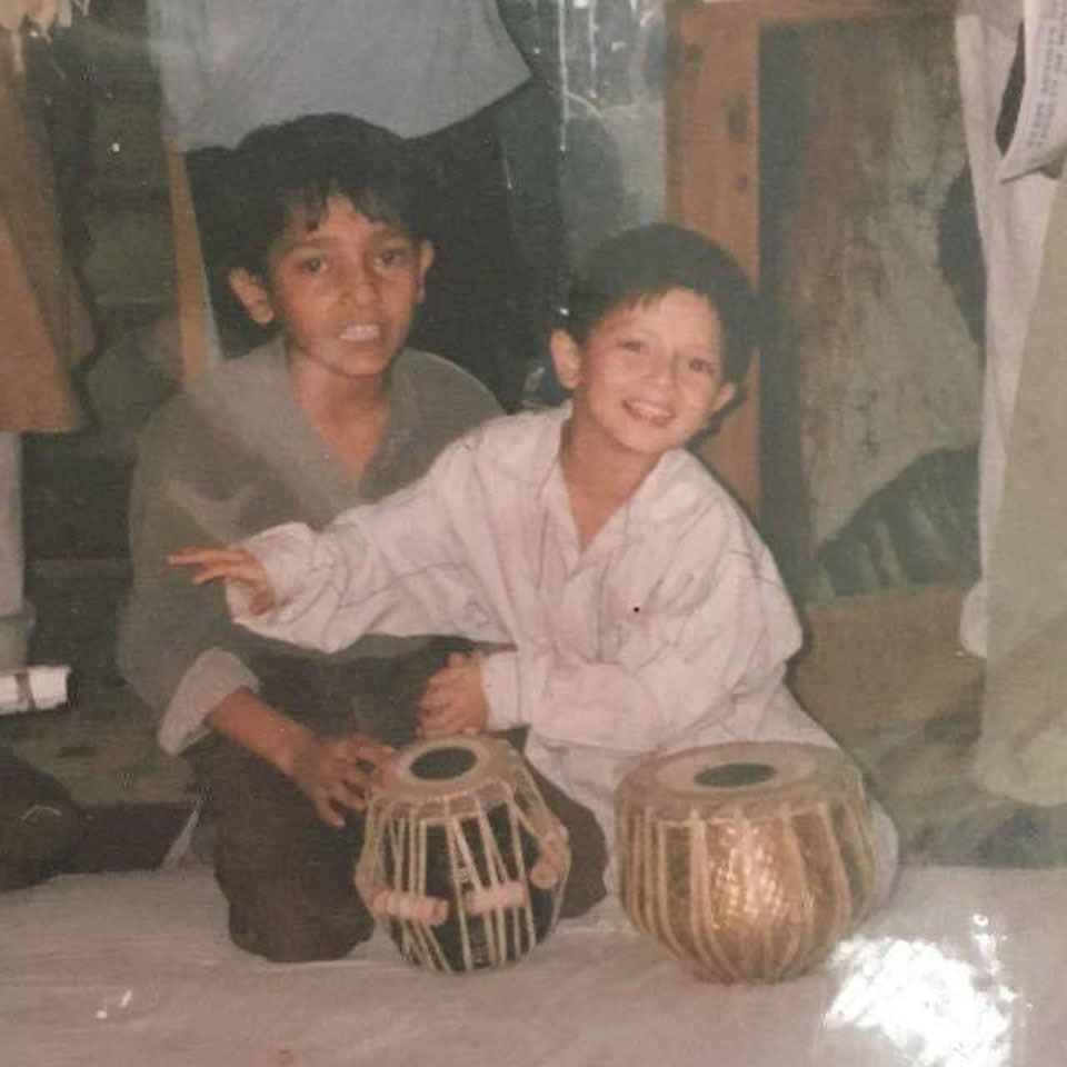 Suraj Niwan with his younger brother